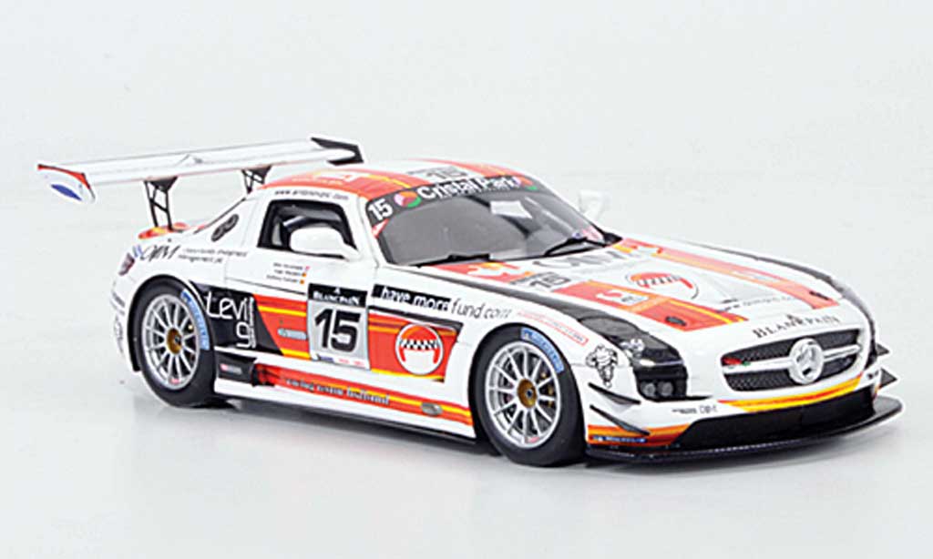 Mercedes SLS 1/43 Spark AMG No.15 OIM 24h Spa 2011 modelauto