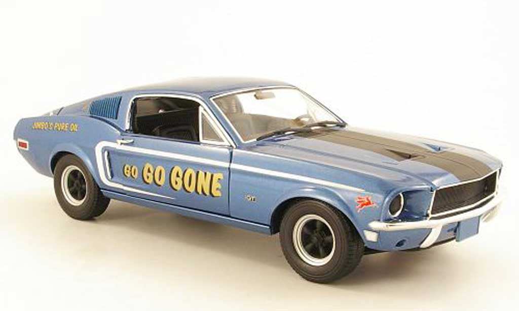 Ford Mustang 1968 1/18 Greenlight 1968 GT 2+2 Fastback D/S 584 - Jimbo's Pure Oil modelauto