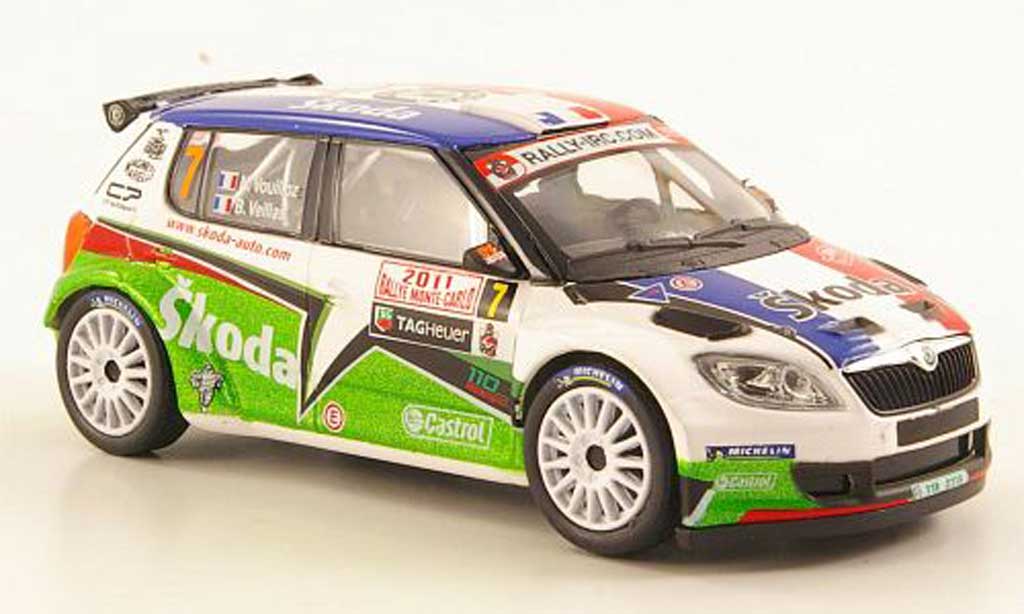 Skoda Fabia S2000 1/43 Abrex S2000 No.7 Vouilloz/Veillas Rally Monte Carlo 2011 modelauto