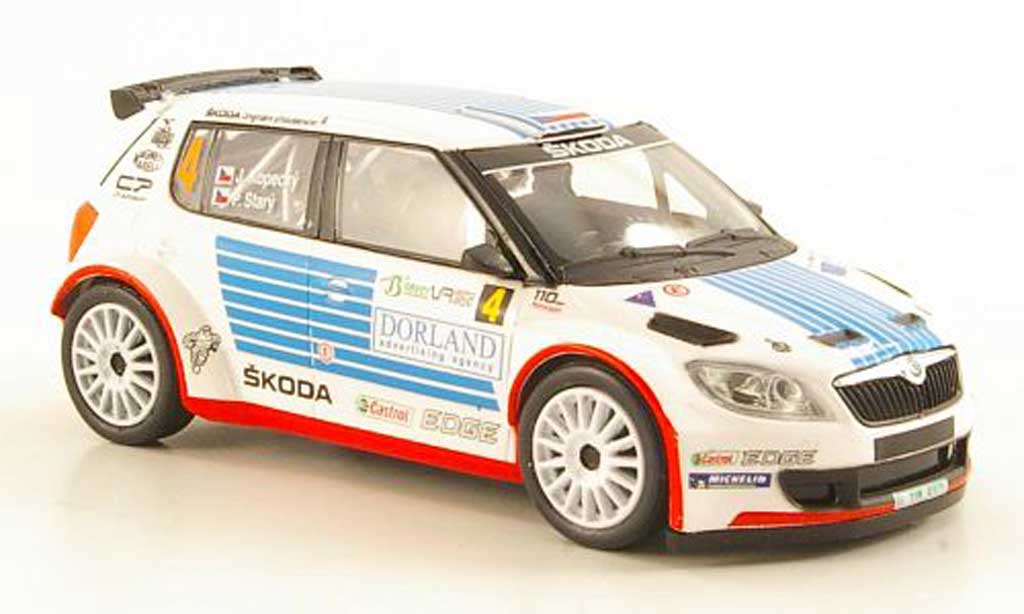 Skoda Fabia S2000 1/43 Abrex S2000 No.4 Kopecky/Stary Valasska Rallye 2011 modelauto