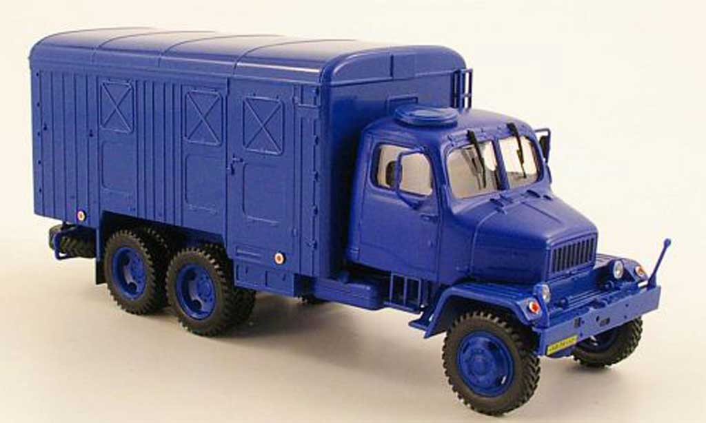 Praga V3S 1/43 Abrex Kasten blauw modelauto