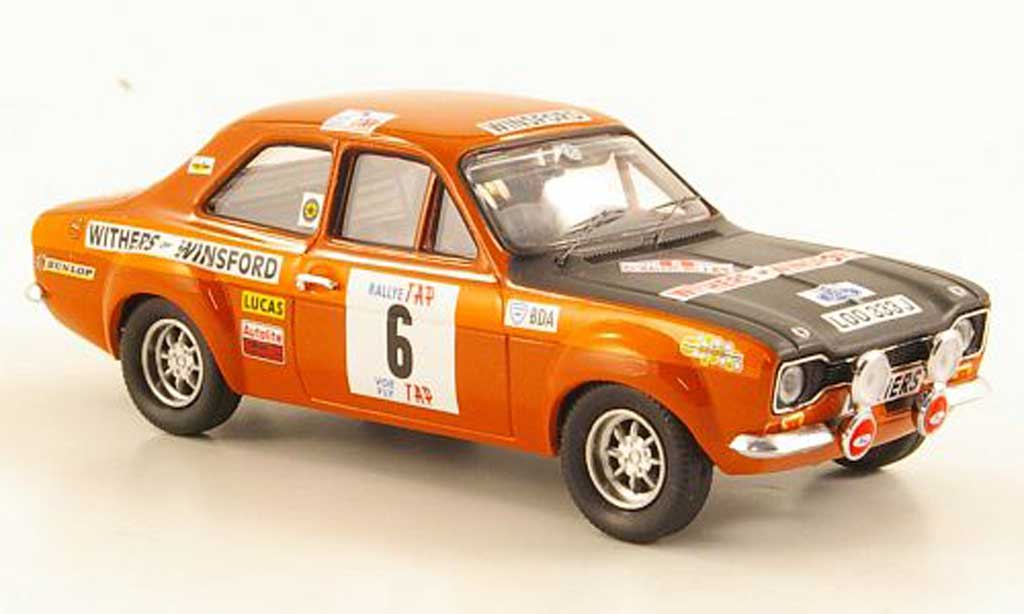 Ford Escort RS 1600 1/43 Trofeu RS 1600 TC No.6 Withers of WinsRally Portugal 1971 modelauto
