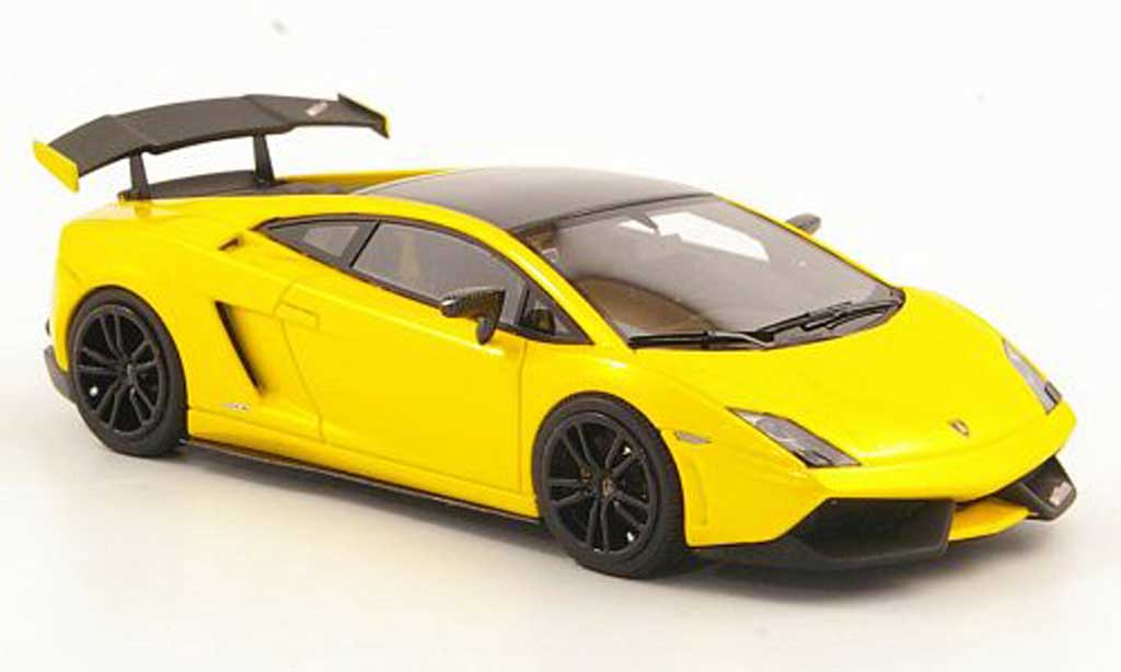 Lamborghini Gallardo LP570-4 1/43 Look Smart LP570-4 Super Trofeo Stradale geel/zwart modelauto
