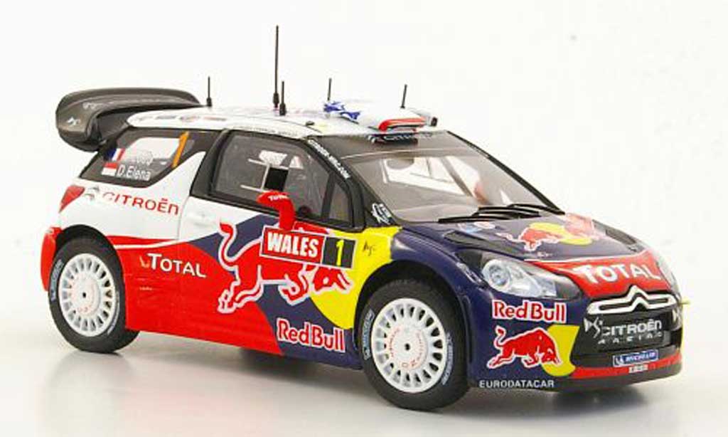 DS Automobiles DS3 WRC 2011 1/43 Spark WRC 2011 No.1 S.Loeb / D.Elena Weltmeister Rally Grossbritannien - Wales modelauto