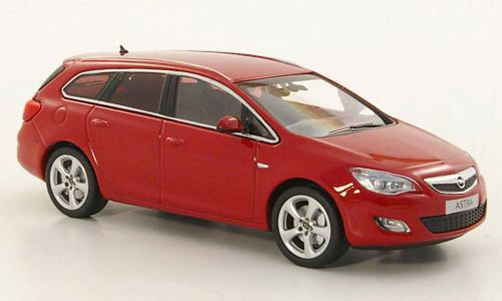 Opel Astra 1/43 Minichamps Sportstourer rood 2010 modelauto