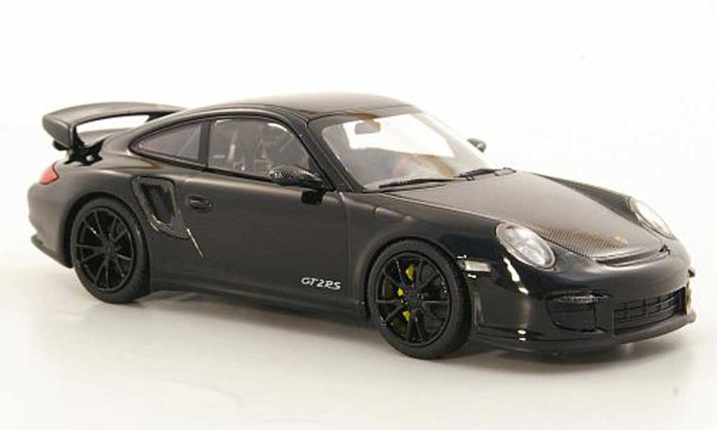 Porsche 997 GT2 RS 1/43 Minichamps GT2 RS 2010 (II) zwart/Carbonoptik modelauto