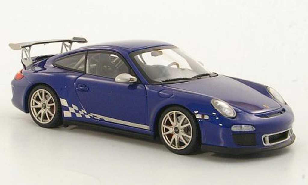 Porsche 997 GT3 RS 1/43 Minichamps GT3 RS 2010 (II) blauw modelauto