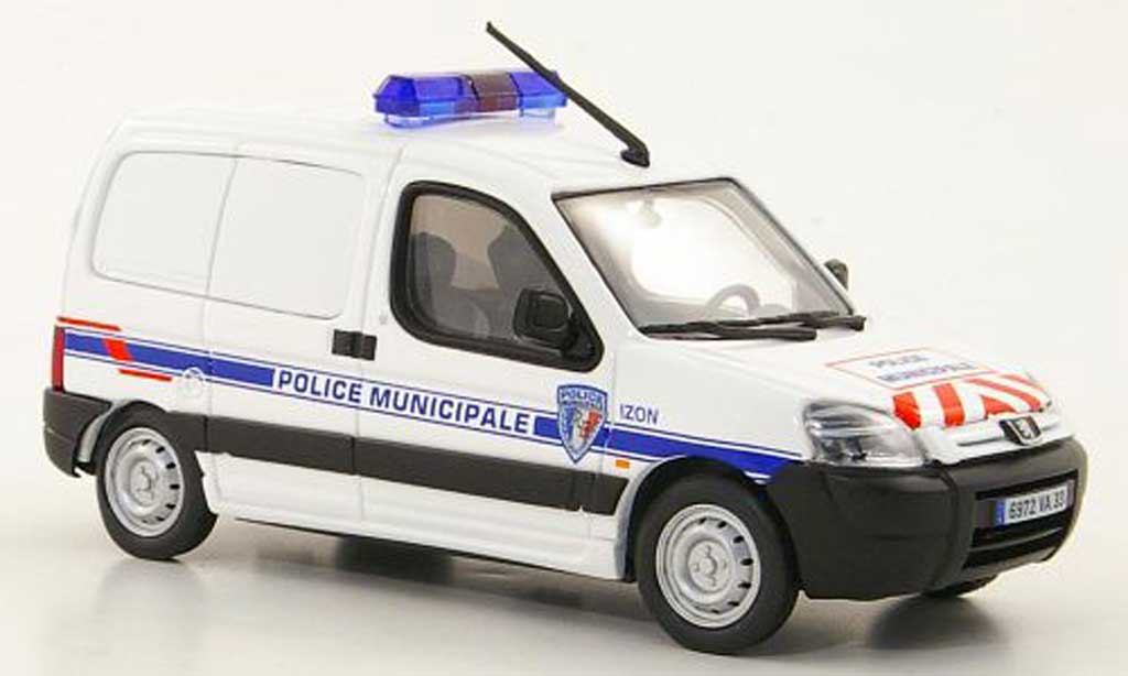 Peugeot Partner 1/43 Eligor Kasten Politie Municipale d'Izon (F) Politie modelauto