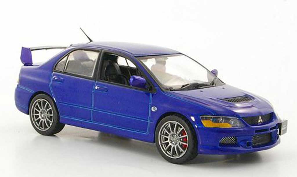 Mitsubishi Lancer Evolution IX 1/43 Vitesse Evolution IX blauw RHD 2006 modelauto