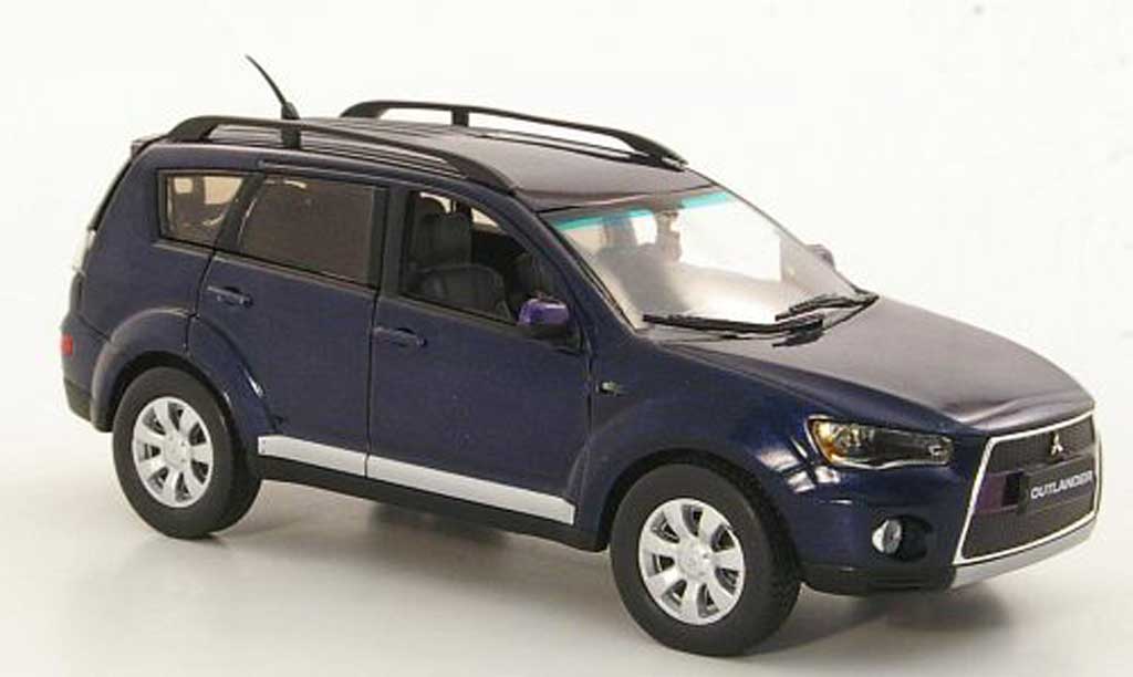 Mitsubishi Outlander 1/43 Vitesse blauw 2010 modelauto