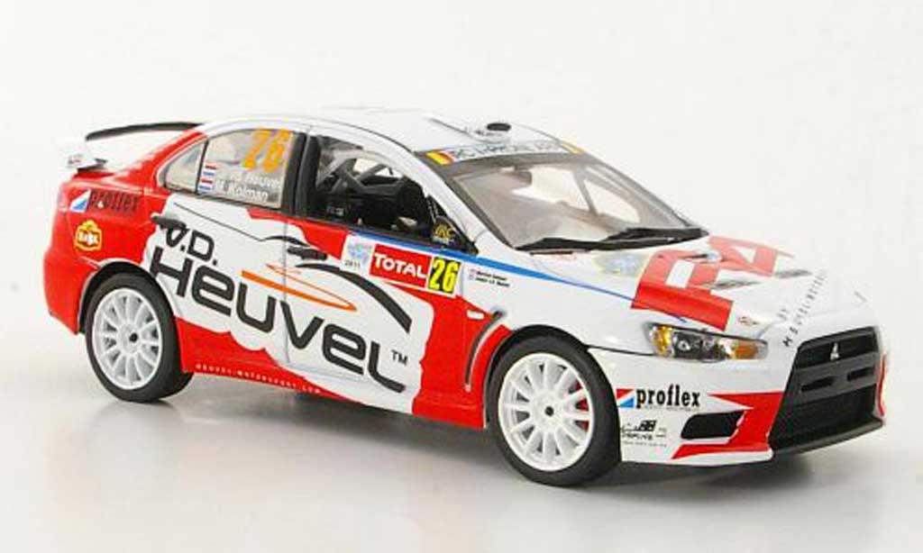 Mitsubishi Lancer Evolution IX 1/43 Vitesse Evolution IX R4 No.26 J.v.d.Heuvel / M.Kolman Rally Ypern 2011 modelauto