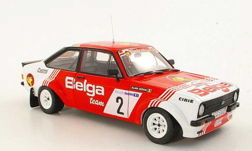 Ford Escort MK2 1/18 Sun Star MK2 1800 No.2Belga R.Droogmans / A.GeronSkoda Rally 1981 modelauto
