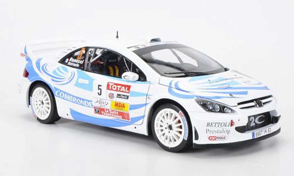 Peugeot 307 WRC 1/18 Sun Star WRC No.5 Combronde S.Sarrazin/J.Renucci Rally du Var 2011 modelauto