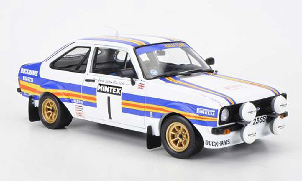 Ford Escort RS 1800 1/18 Sun Star RS 1800 No.1 roodhmans Mintex Internatinal Rally 1981 P.Airikkala/P.Short modelauto