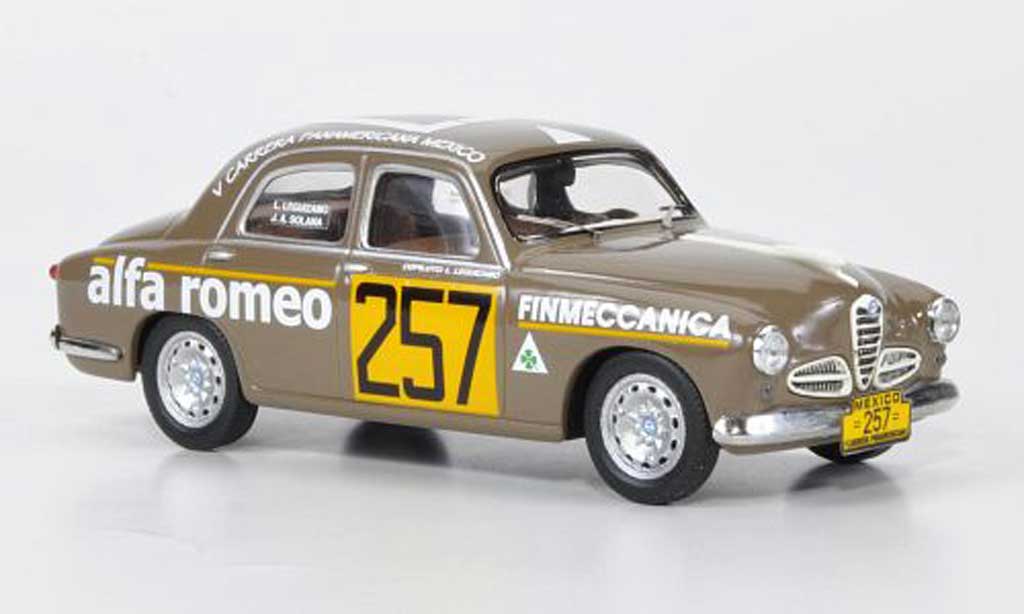 Alfa Romeo 1900 1/43 M4 Berlina No.257 J.A.Solana / L.Leguizamo Carrera Panamericana 1954 modelauto
