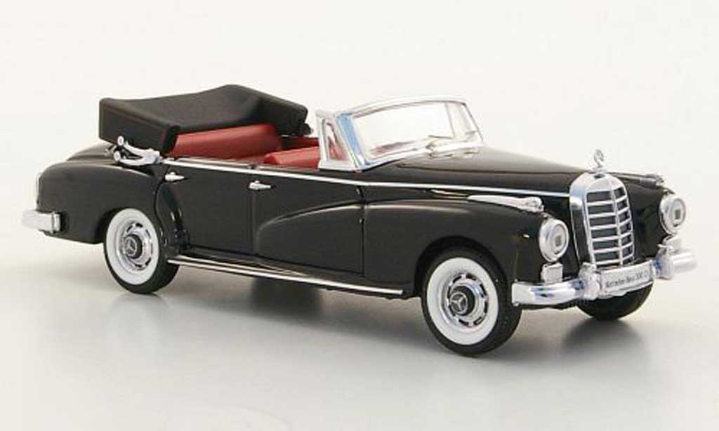 Mercedes 300 D 1/43 Rio D Cabriolet (W 189) zwart 1958 modelauto
