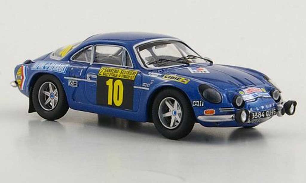 Alpine A110 1/43 Trofeu 1600S No.10 B.Darniche / A.Mahe Rally San Remo 1971 modelauto