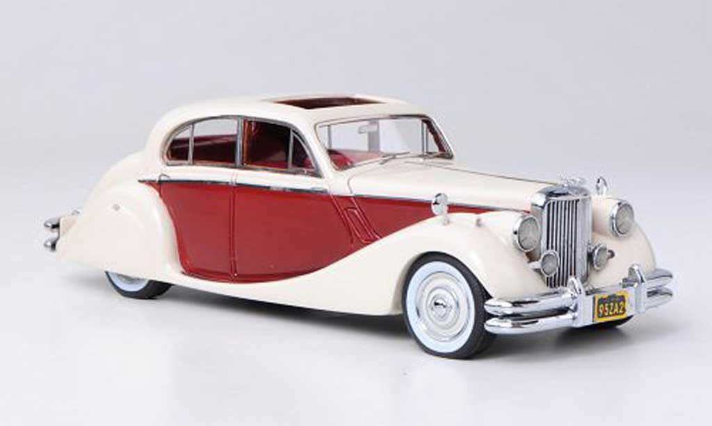 Jaguar MK 5 1/43 Neo 5 beige/rood LHD 1950 modelauto