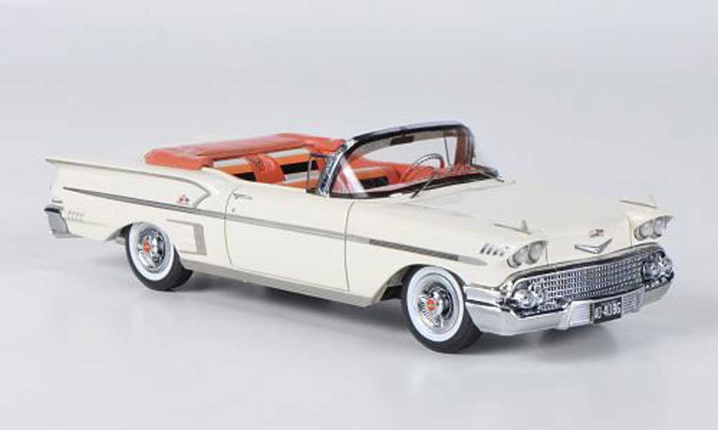 Chevrolet Bel Air 1958 1/43 Neo 1958 Impala 2-portes Cabriolet wit modelauto