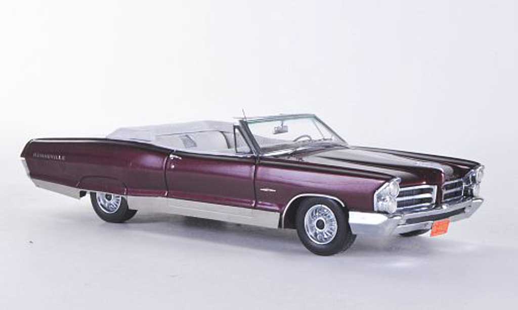 Pontiac Bonneville 1/43 Neo Cabriolet rood 1965 modelauto