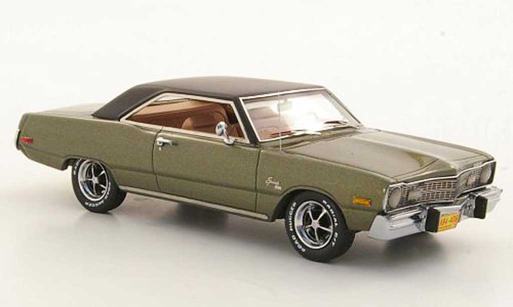 Dodge Dart 1973 1/43 Neo 1973 Swinger grijsgrun/zwart 1973 modelauto