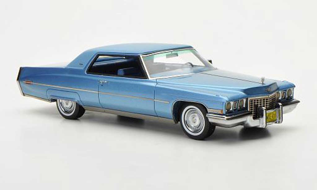 Cadillac Deville 1972 1/43 Neo 1972 Coupe blauw/mattblauw modelauto