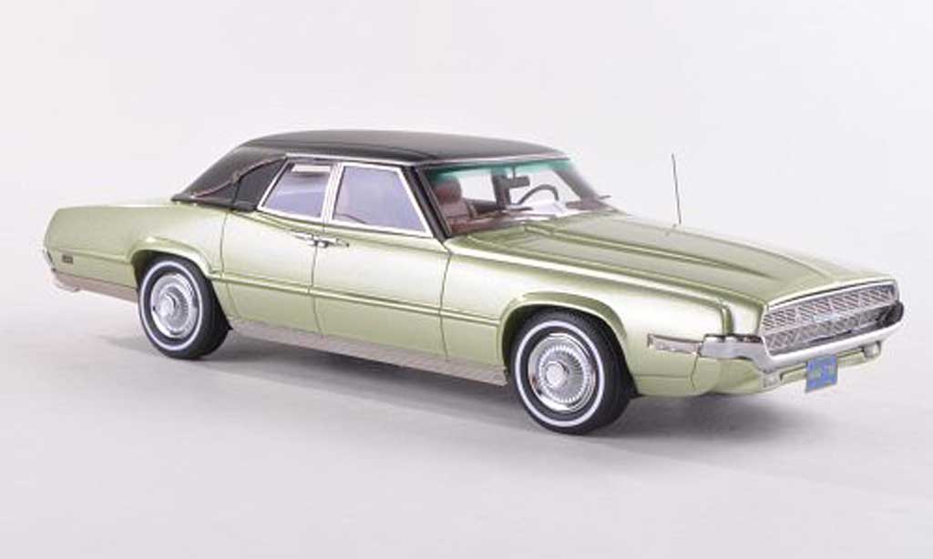 Ford Thunderbird 1969 1/43 Neo 1969 Landau groen/lumineuses-zwart modelauto