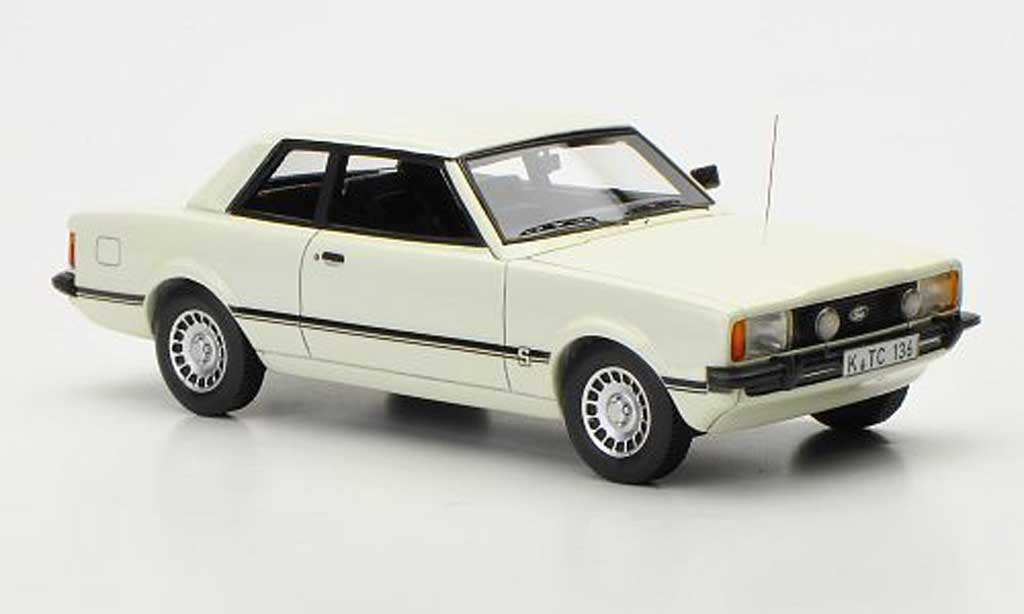 Ford Taunus 1976 1/43 Neo 1976 TC2 S wit 2-Turer modelauto