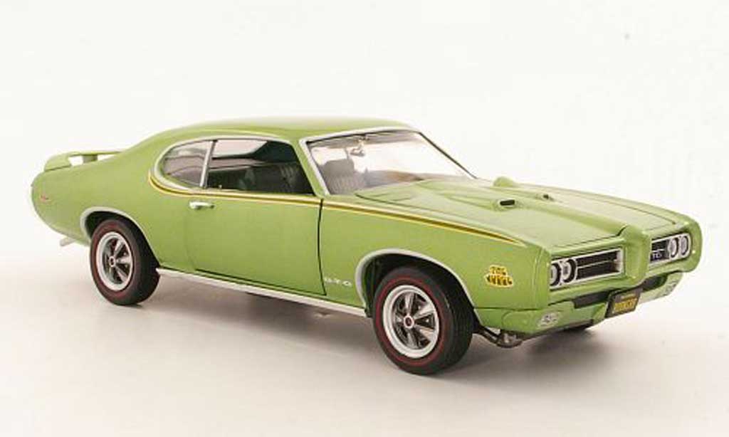 Pontiac GTO 1/18 Ertl Judge grijs metallic grun 1969 modelauto