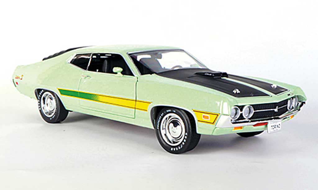 Ford Gran Torino 1/18 Ertl Cobra grun/mattzwart 1971 modelauto