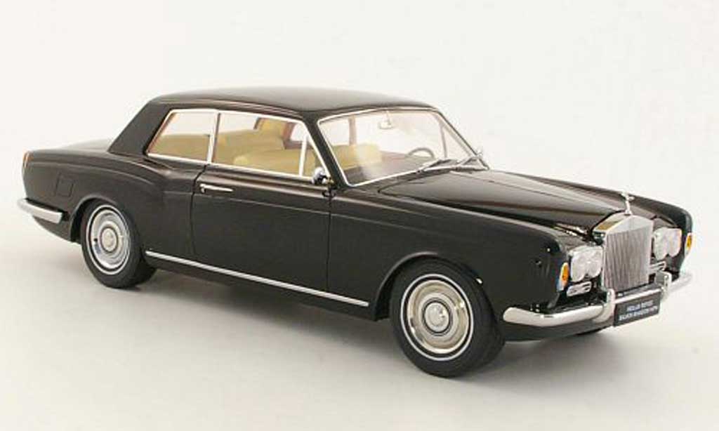 Rolls Royce Silver Shadow 1/18 Paragon Mulliner Park Ward Two-Door Coupe zwart LHD 1968 modelauto