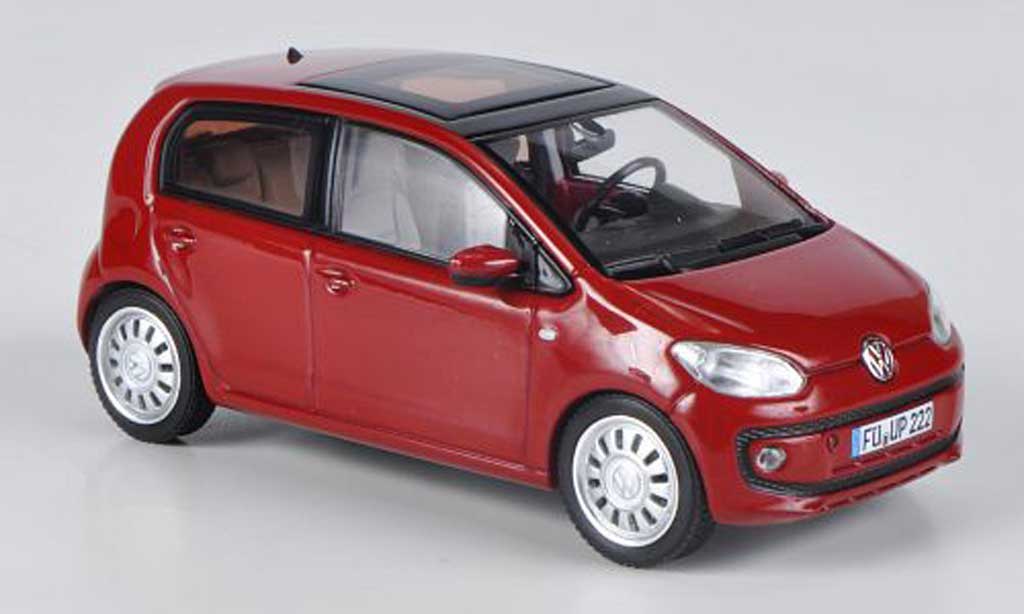 Volkswagen UP! 2011 1/43 Schuco 2011 rood 5-turig modelauto