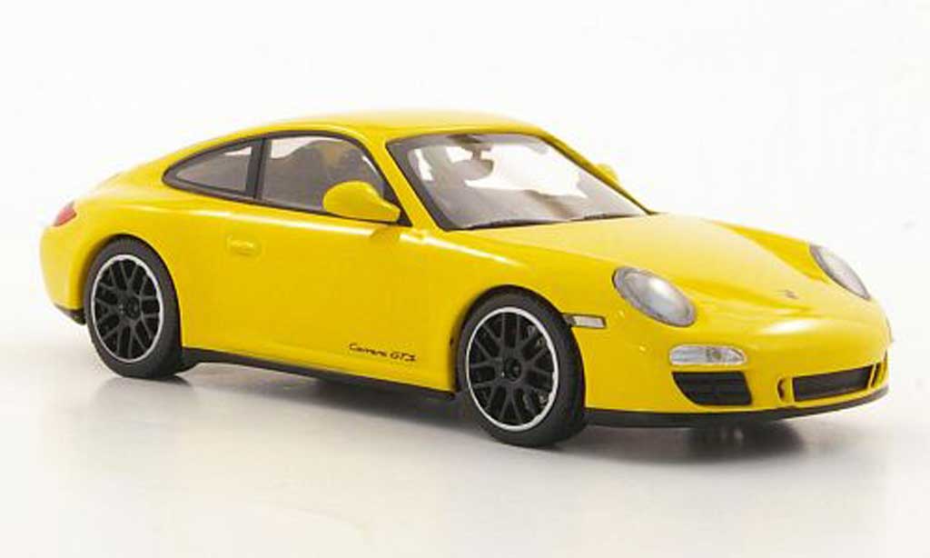 Porsche 997 GTS 1/43 Minichamps Carrera GTS (II) geel 2011 modelauto