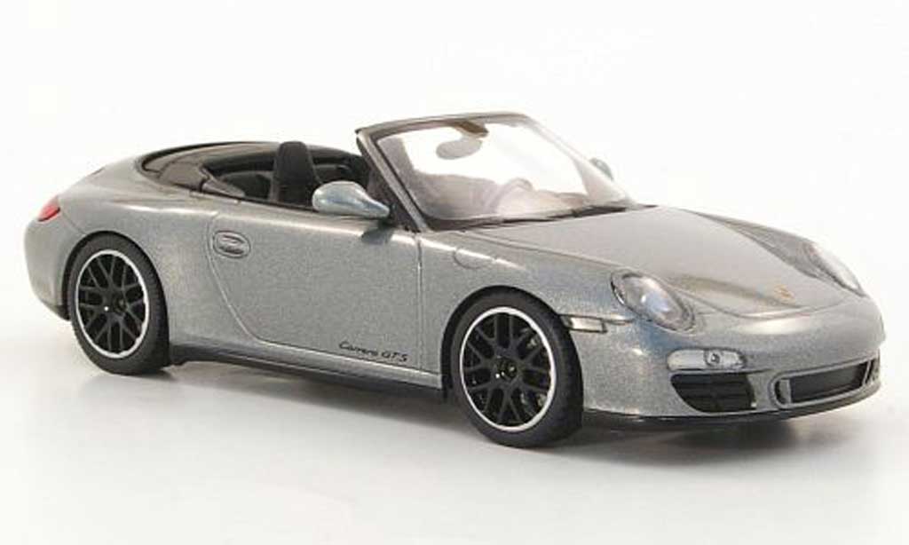 Porsche 997 GTS 1/43 Minichamps Cabriolet Carrera GTS (II) grijs 2011 modelauto