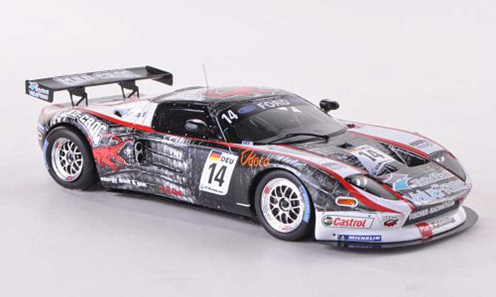 Ford GT 1/43 Minichamps 3 No.14 Fischer Racing Team FIA 3 EM Brunn 2010 M.Eskelinen/C.Nygaard modelauto