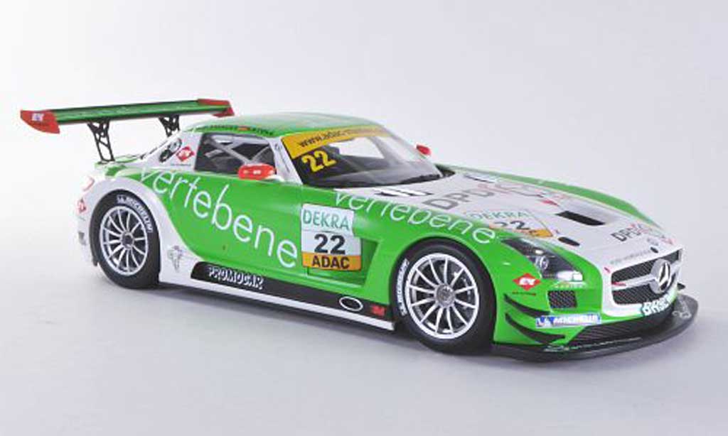 Mercedes SLS 1/18 Minichamps AMG GT3 No.22 MS Racing D.Sigacev / F.Stoll ADAC GT Masters-Saison 2011 modelauto