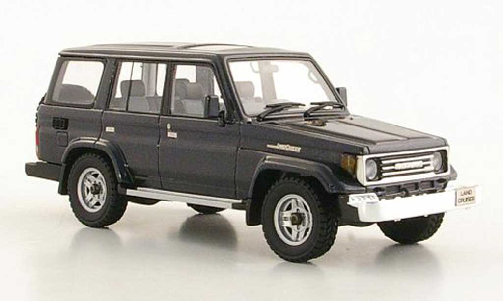 Toyota Land Cruiser 1/43 Hi Story 70 blauwgrijs RHD 1990 modelauto