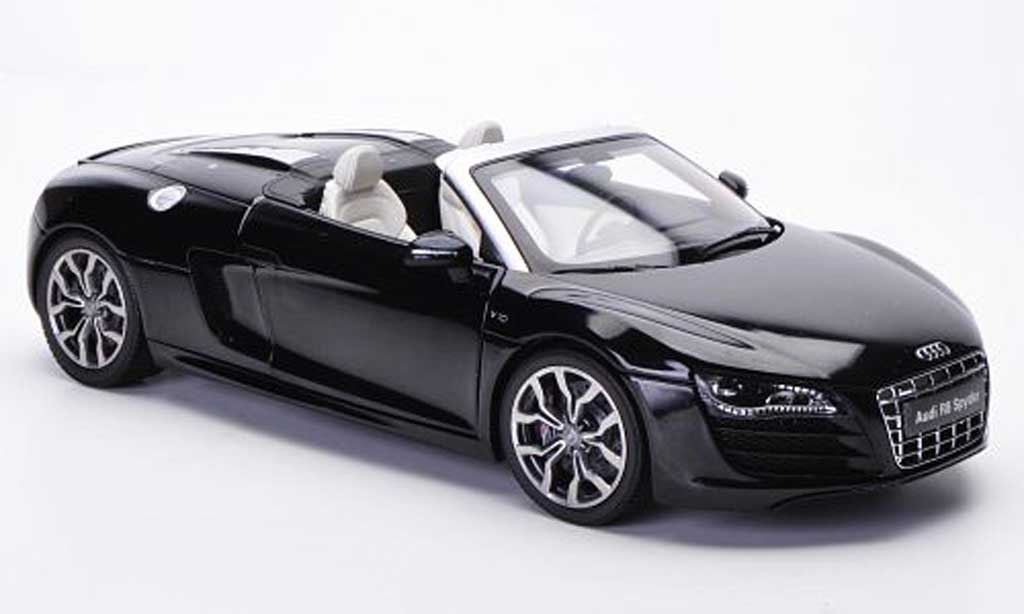 Audi R8 Spyder 1/18 Kyosho Spyder phantom zwart modelauto