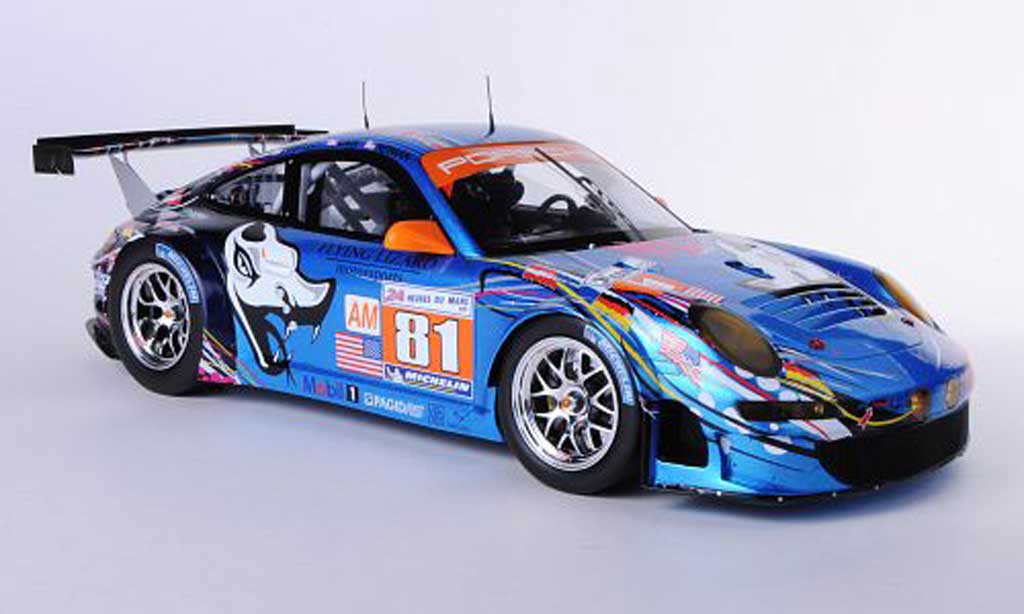 Porsche 997 GT3 RSR 1/18 Spark GT3 RSR 2011 No.81 Flying Lizard Motorsport S.Neiman / D.Law / S.Pumpelly 24h Le Mans modelauto