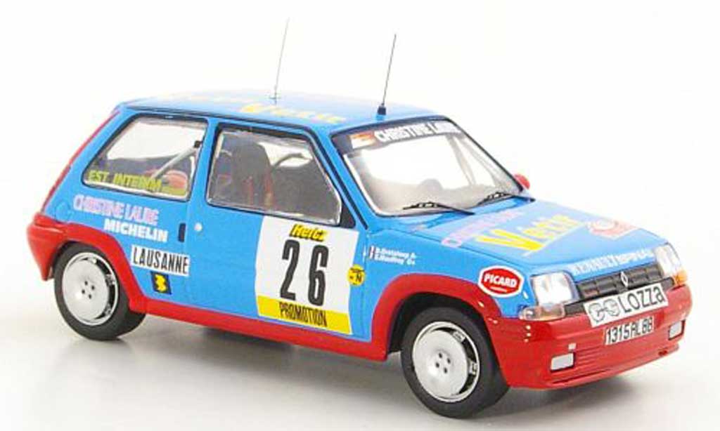 Renault 5 1/43 IXO GT Turbo No.26 E.Mauffrey / D.Grataloup Rally Monte Carlo 1988 modelauto