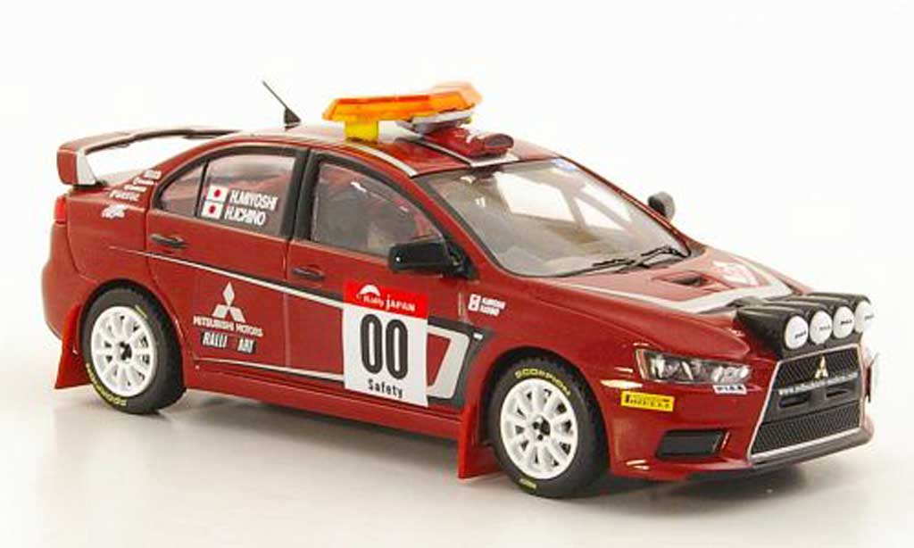 Mitsubishi Lancer Evolution X 1/43 IXO Evolution X No.00 H.Miyoshi / H.Ichino Safety Car Rally Japan 2007 modelauto