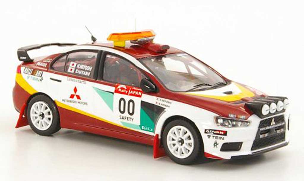 Mitsubishi Lancer Evolution X 1/43 IXO Evolution X No.00 H.Miyoshi / S.Hayashi Safety Car Rally Japan 2008 modelauto