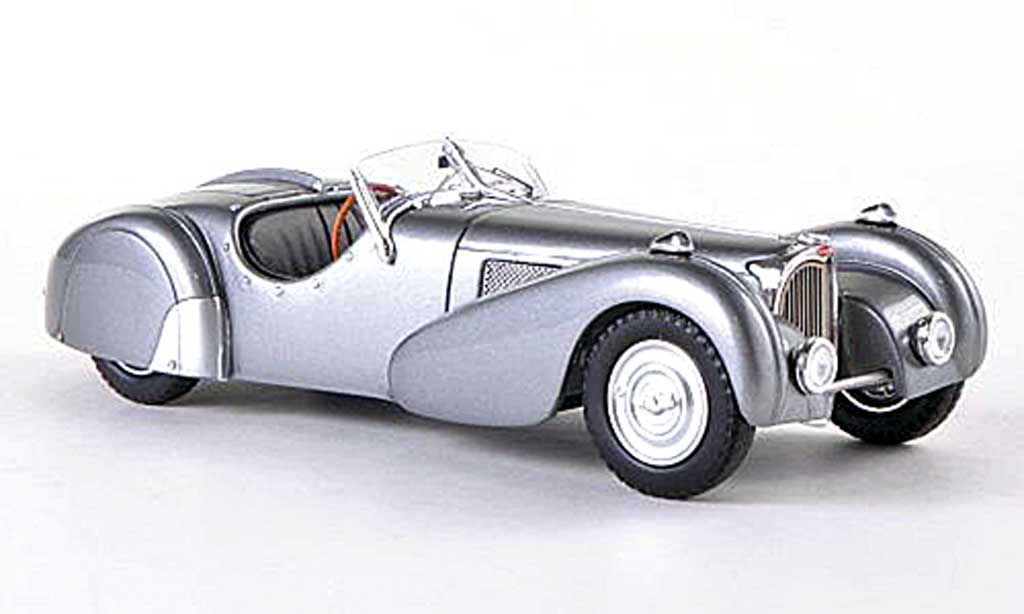 Bugatti 57 S 1/43 Spark S Roadster grijs 1937 modelauto