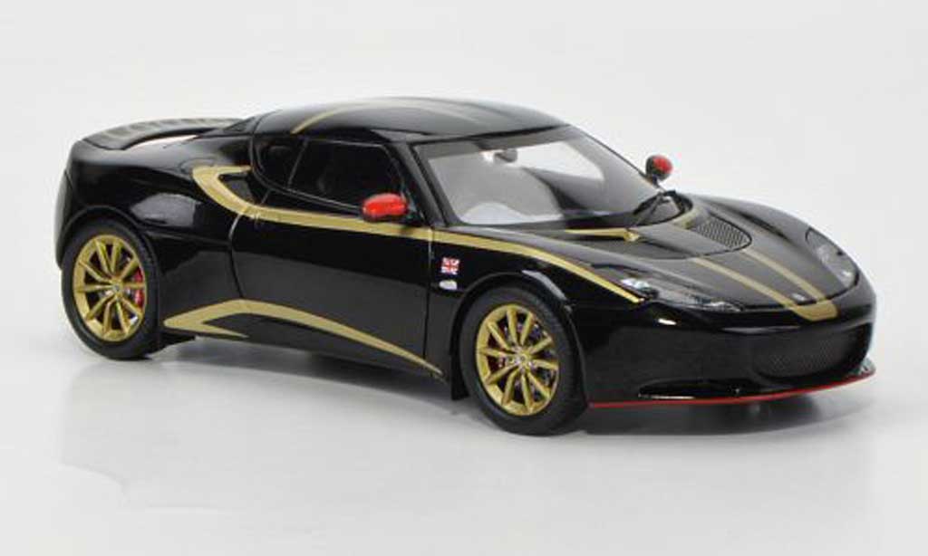 Lotus Evora S 1/43 Spark S Special Edition zwart/gold RHD 2011 modelauto