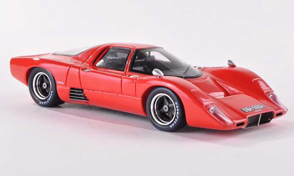 McLaren M6 1/43 Spark GT rood 1969 modelauto
