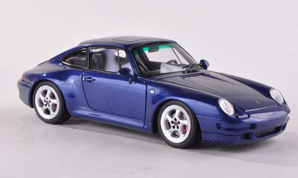 Porsche 993 4S 1/43 Spark Carrera 4S blauw 1995 modelauto