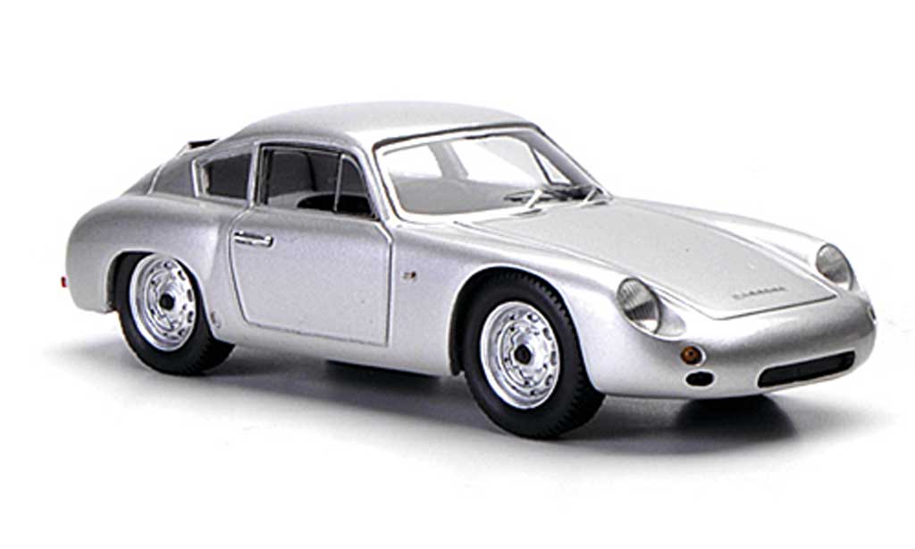 Porsche 356 1960 1/43 Spark 1960 B 1600 GTL Coupe Abarth grijs modelauto