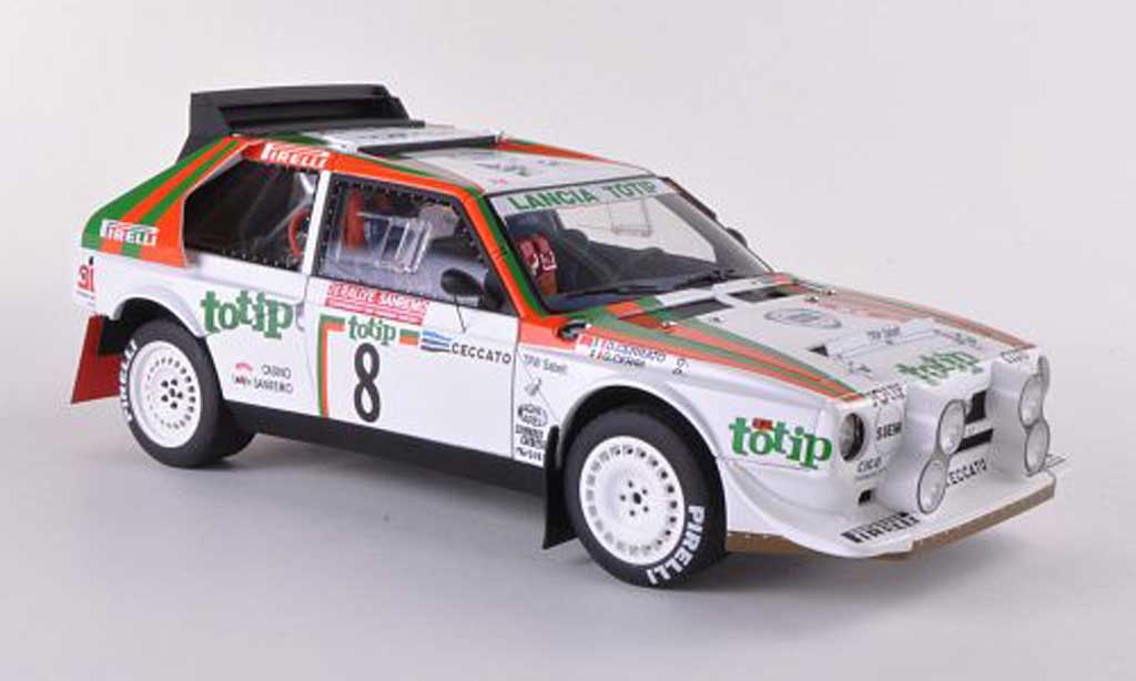 Lancia Delta S4 1/18 Autoart S4 No.8 Rally Sanremo 1986 Cerrato/Cerri modelauto