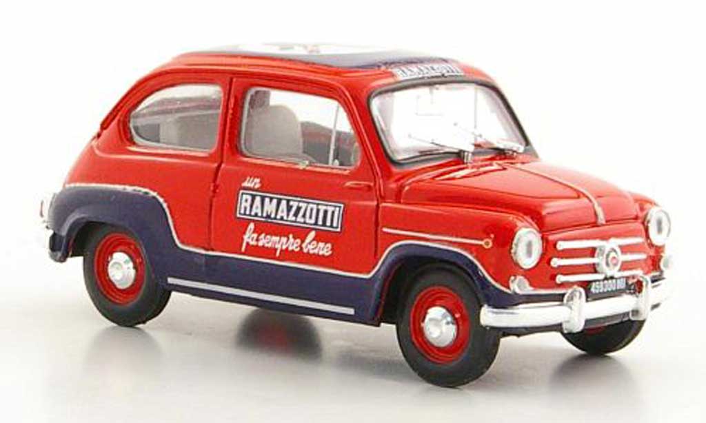 Fiat 600 1/43 Brumm D Ramazotti 1960 modelauto