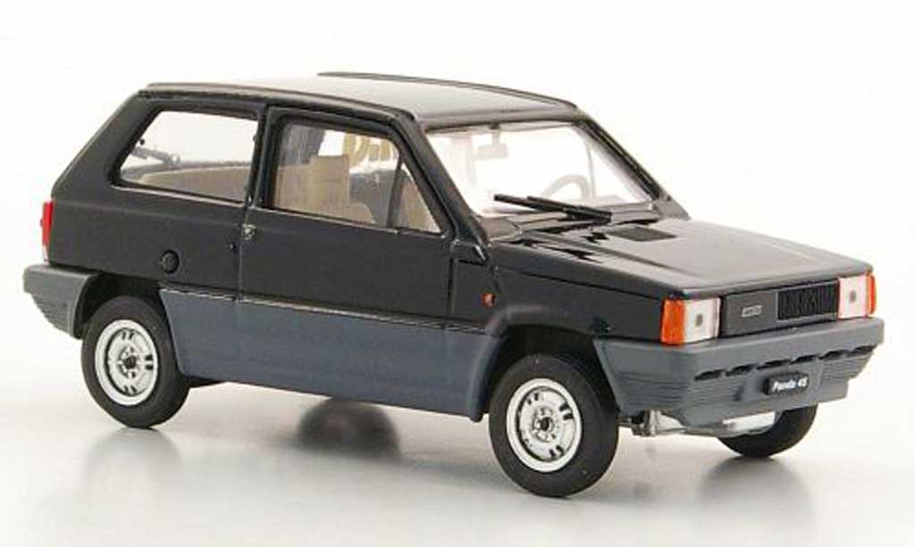 Fiat Panda 1/43 Brumm 45 zwart 1980 modelauto